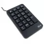 Skaitmeninė klaviatūra Inter-Tech KB-120 universali USB juoda
