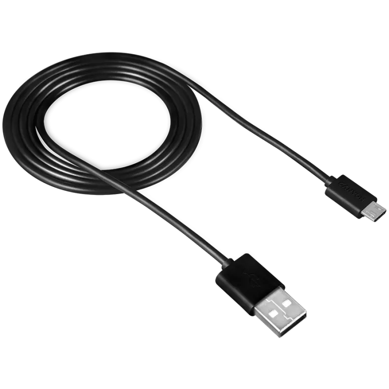 CANYON kabelis UM-1 MicroUSB 5W 1m Juodas