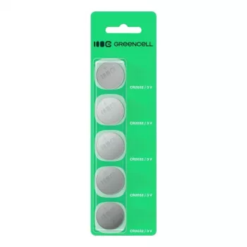 Monetinė baterija Green Cell CR2032 3V — 5 vnt. pakuotė