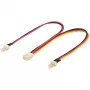 Wentronic Goobay vidinis PC maitinimo laidas - 2x 3 kontaktų kištukas > 3 kontaktų lizdas (93880)