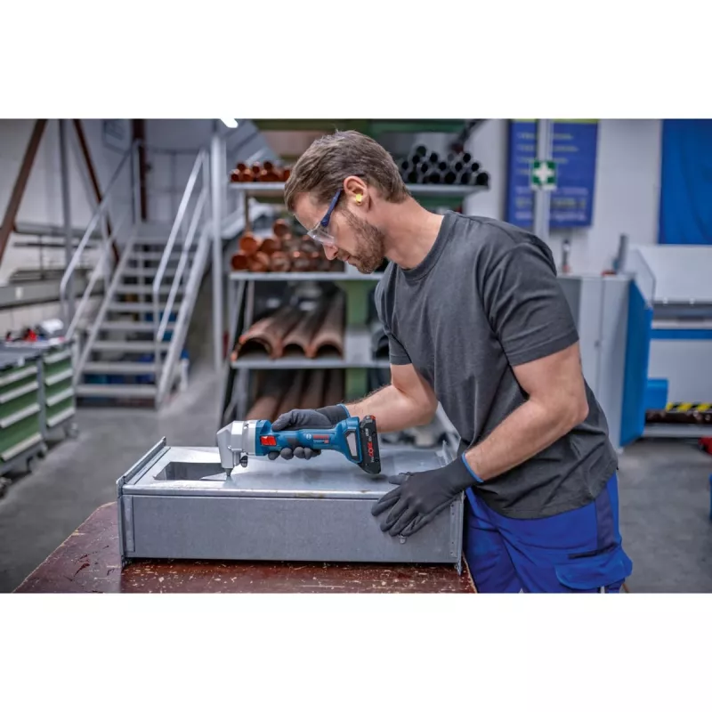 Plieno žirklės Bosch GNA 18V-16 E 1400 spm 700 W bešepetėlis variklis