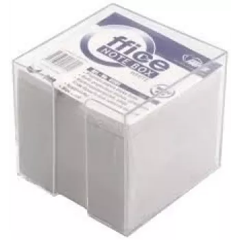 Notes Forpus, 9x9 cm, balta, neklijuota, su viršeliu (800) 0716-005