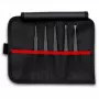 ESD Tweezer Knipex 92 00 05 Juoda plokščias Pointed Curved tiesus