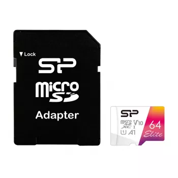 “Flash Drive” atminties kortelė Silicon Power 64GB UHS‑I Class 10 V10 A1 — 100 MB/s, 64 GB