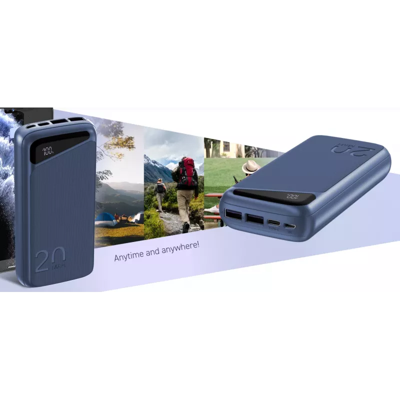 Nešiojama išorinė baterija Navitel PWR20 MX BLUE 20000 mAh