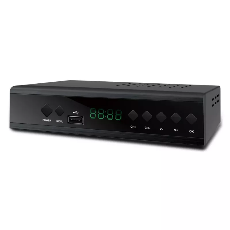 Extralink Home Tuner DVB-T2 skaitmeninės TV dekoderis H.265 HEVC FULL HD USB HDMI + nuotolinio valdymo pultelis