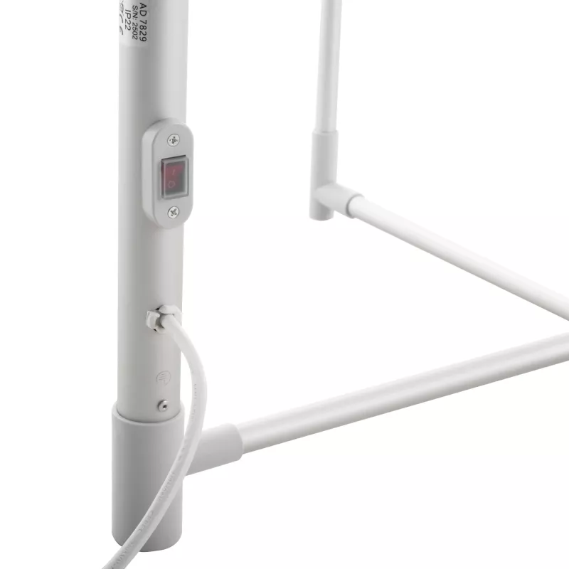 Elektrinė sulankstoma skalbinių džiovyklė Adler AD 7829 — 300 W, 148×52×90 cm, balta, laisvai pastatoma