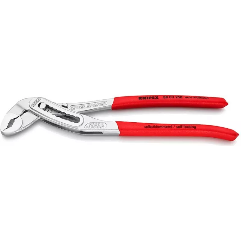 Liežuvėlio ir griovelio replės Knipex 88 03 250 Maksimalus vamzdžio skersmuo 5 cm