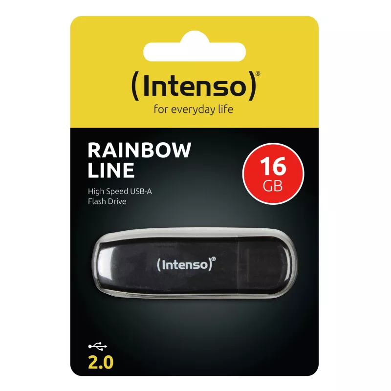 ATMINTIES DRIVE FLASH USB2 16GB/JUODA 3502470 INTENSO