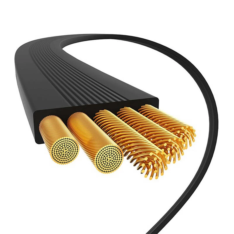 USB laidas Baseus Free2Draw 1m USB C juodas
