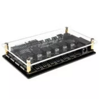 Lamptron Auto-Controller CT630 PWM ARGB — kompaktiškas PWM ARGB ventiliatorių valdiklis, juodas