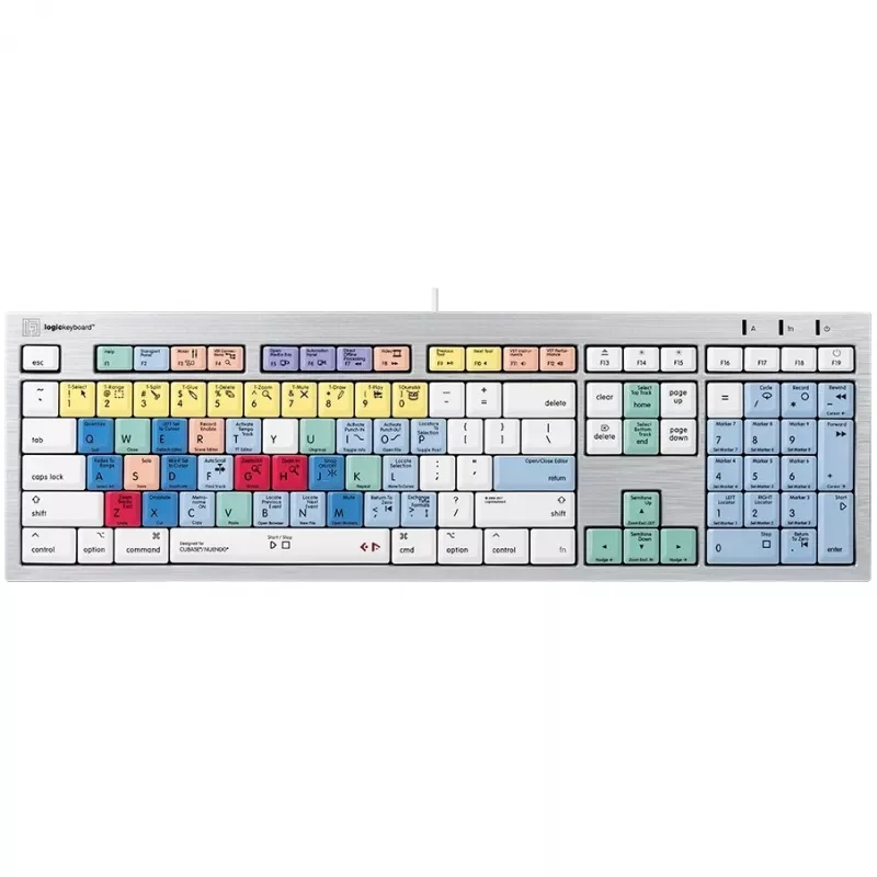 Klaviatūra Logickeyboard ALBA Universal USB AZERTY French Sidabrinė