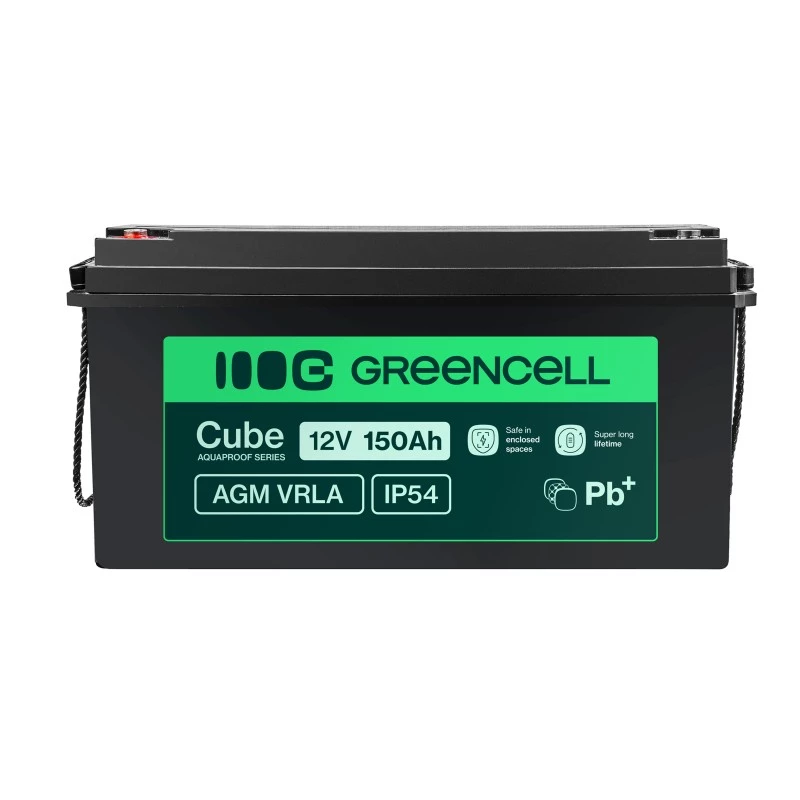 AGM baterija Green Cell AGM12V150AH-J 12V 150Ah sandari švino rūgšties