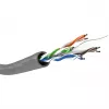 „Wentronic Goobay“ CAT 6 tinklo kabelis, U/UTP, pilkas, 100 m – CCA, AWG 24/7 (vytas), PVC (93884)