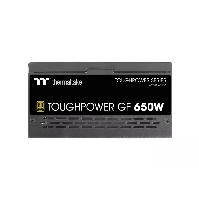 Maitinimo šaltinis THERMALTAKE Toughpower ATX 650W Gold, 80 PLUS Gold, 650 W, ATX, 90 mm ventiliatorius, 20+4 kontaktų, 1x PCIe (6+2), 3x SATA, 2x Molex
