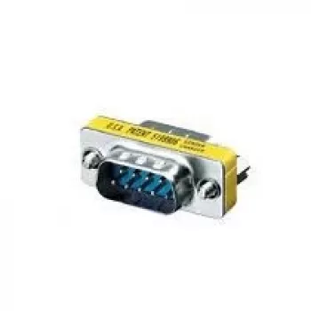 Equip Serial RS232 DB9 lyties adapteris jungtis vyriška į vyrišką, DB-9, DB-9, sidabrinis