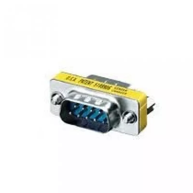 Equip Serial RS232 DB9 lyties adapteris jungtis vyriška į vyrišką, DB-9, DB-9, sidabrinis