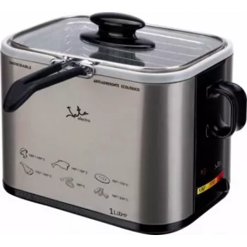 Fryer JATA FR326N Single 1 L 1000 W Juoda Sidabrinė