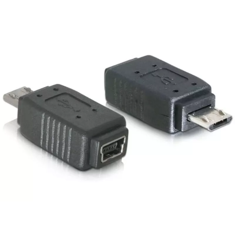 Adapter USB micro-B kištukas to mini USB 5-pin DeLOCK 65063