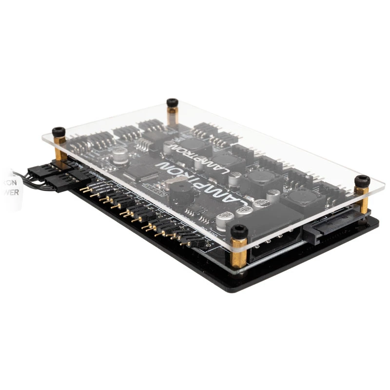 Lamptron PCI RGB ventiliatorių ir LED valdiklis SM436 Sync Edition, juodas