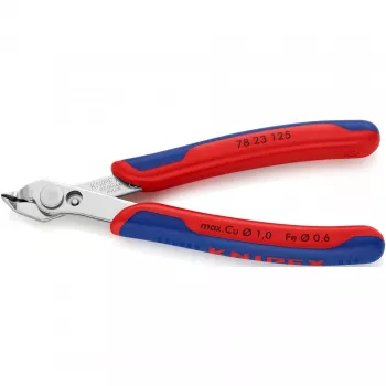 Knipex Super-Knips 78 23 125 elektronikos ir tiksliosios mechanikos pjovimo replės be kampo 125 mm