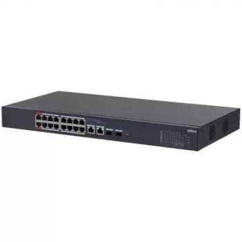 Dahua Technology DH-CS4218-16ET-240 tinklo komutatorius Valdomas L2 Gigabit Ethernet (10/100/1000) Power over Ethernet (PoE) Juoda
