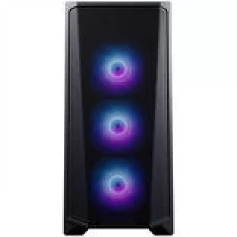 PHANTEKS Eclipse G370A kompiuterio korpusas, midi bokštas, SSI-EEB, RGB, grūdintas stiklas – su 3x 120 mm ventiliatoriumi, juodas