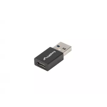 Lanberg AD-UC-UA-01 Laidinė sąsaja / lyties adapteris USB 3.0 Type A USB 3.0 Type C juodas (AD-UC-UA-01)
