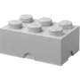 Dėžutė Room Copenhagen LEGO Storage Brick 6, pilka – sukraunamas žaislų ir aksesuarų organizatorius