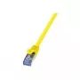 Tinklo kabelis LogiLink Cat6a S/FTP RJ-45 2m Geltonas