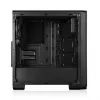 PC Case MODECOM Oberon Pro Midi Tower — juoda, palaiko ATX/microATX/ITX, 7 išplėtimo lizdai, iki 395 mm GPU, 5 HDD/3 SSD vietos