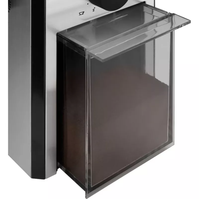 Kavos malūnėlis De’Longhi KG89 — 120 g pupelių talpa, 110 W, 12 puodelių, nerūdijančio plieno plastikinis korpusas