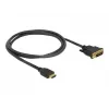 DeLOCK 85652 vaizdo kabelio adapteris 1 m HDMI A tipo (standartinis) DVI juodas (85652)