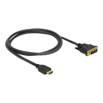 DeLOCK 85652 vaizdo kabelio adapteris 1 m HDMI A tipo (standartinis) DVI juodas (85652)