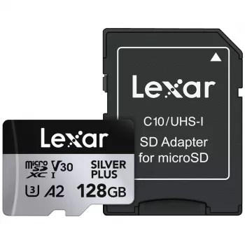 „Flash Memory Lexar 128 GB UHS-I MicroSDXC Professional Sidabrinė PLUS“