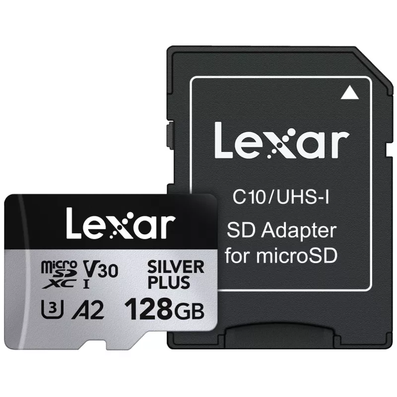 „Flash Memory Lexar 128 GB UHS-I MicroSDXC Professional Sidabrinė PLUS“