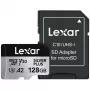 „Flash Memory Lexar 128 GB UHS-I MicroSDXC Professional Sidabrinė PLUS“