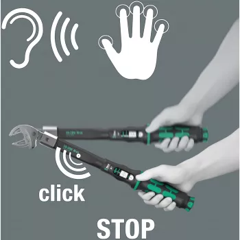 Torque wrench Wera Click-Torque X 7 with Juoda-Green handle, square drive insert 14x18 mm