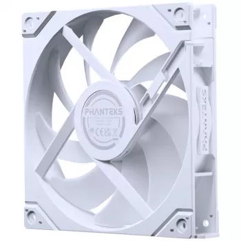 Phanteks M25 Gen2 140mm PWM D-RGB atvirkštinių menčių korpuso ventiliatorius - Balta