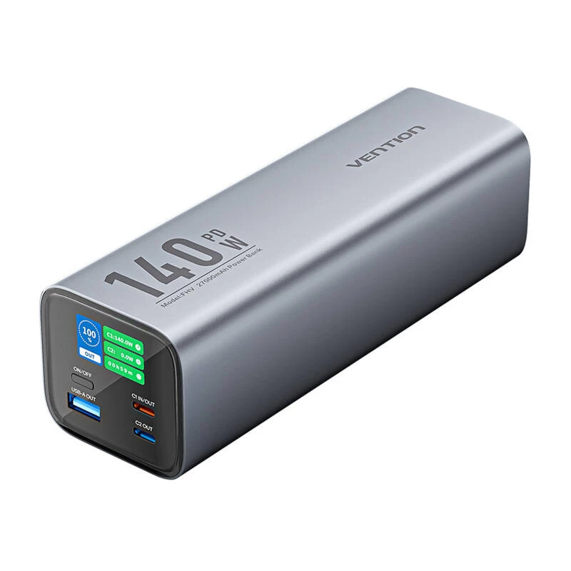 Išorinė baterija Vention LED ekranas 27000mAh