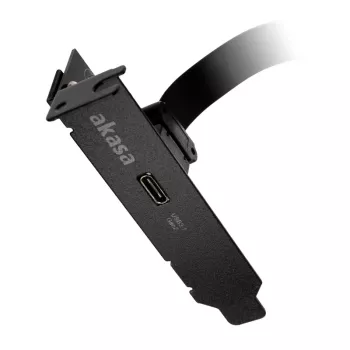 Akasa Low Profile PCI Bracket Adapter USB 3.1 Type C - juodas - Adapteris - Skaitmeninis/duomenų