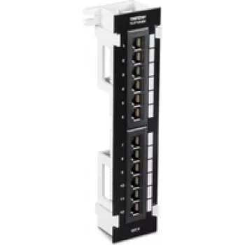 TRENDnet TC-P12C6V - pataisų skydelis - tinkamas tvirtinti prie sienos - CAT 6 - UTP - RJ-45 X 12