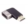 Microconnect HDM19F19MA2-8KAL laido lyties keitiklis HDMI Juoda