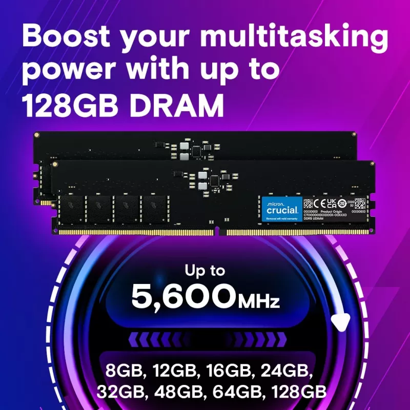 Atmintis DDR5 32GB/5600 CL46 (16Gbit) Tray