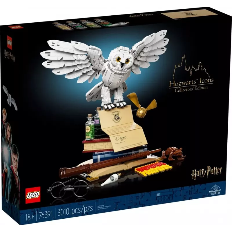 LEGO Hogwarts Icons Collectors Edition 76391 — 3010 detalės, 3 minifigūrėlės, 18+