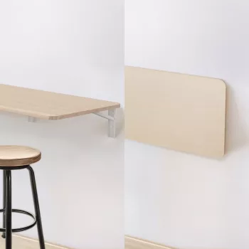 Sieninis sulankstomas lentynėlė MACLEAN MC-128 WD 100×40 cm, medžio apdaila