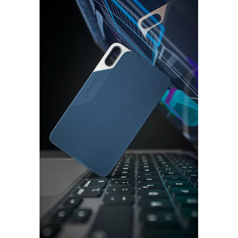SSD diskas Intenso 250GB USB Type-C 3.2 Gen 1 mėlynai pilkas