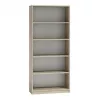 Biuro knygų spinta top e shop R80 SONOMA, ąžuolo apdaila, 5 lentynos, 800×300×1820 mm