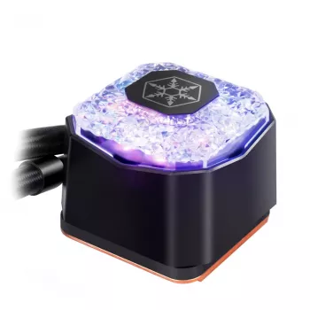 SilverStone PF360 – procesoriaus skysčio aušinimo sistema – (skirta: LGA775, LGA1156, AM2, LGA1366, AM3, LGA1155, LGA2011, FM1, FM2, LGA1150, LGA1151, AM4, LGA2066, LGA1200) – varis – 120