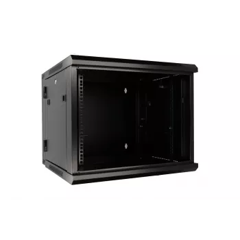 Extralink Rackmount cabinet 6U 600x600 AZH Juoda wall mounted, swing type